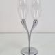 Crystal Champagne Flutes in Holder by Philippe Di Meo for Moët & Chandon, 1980s, Set of 2