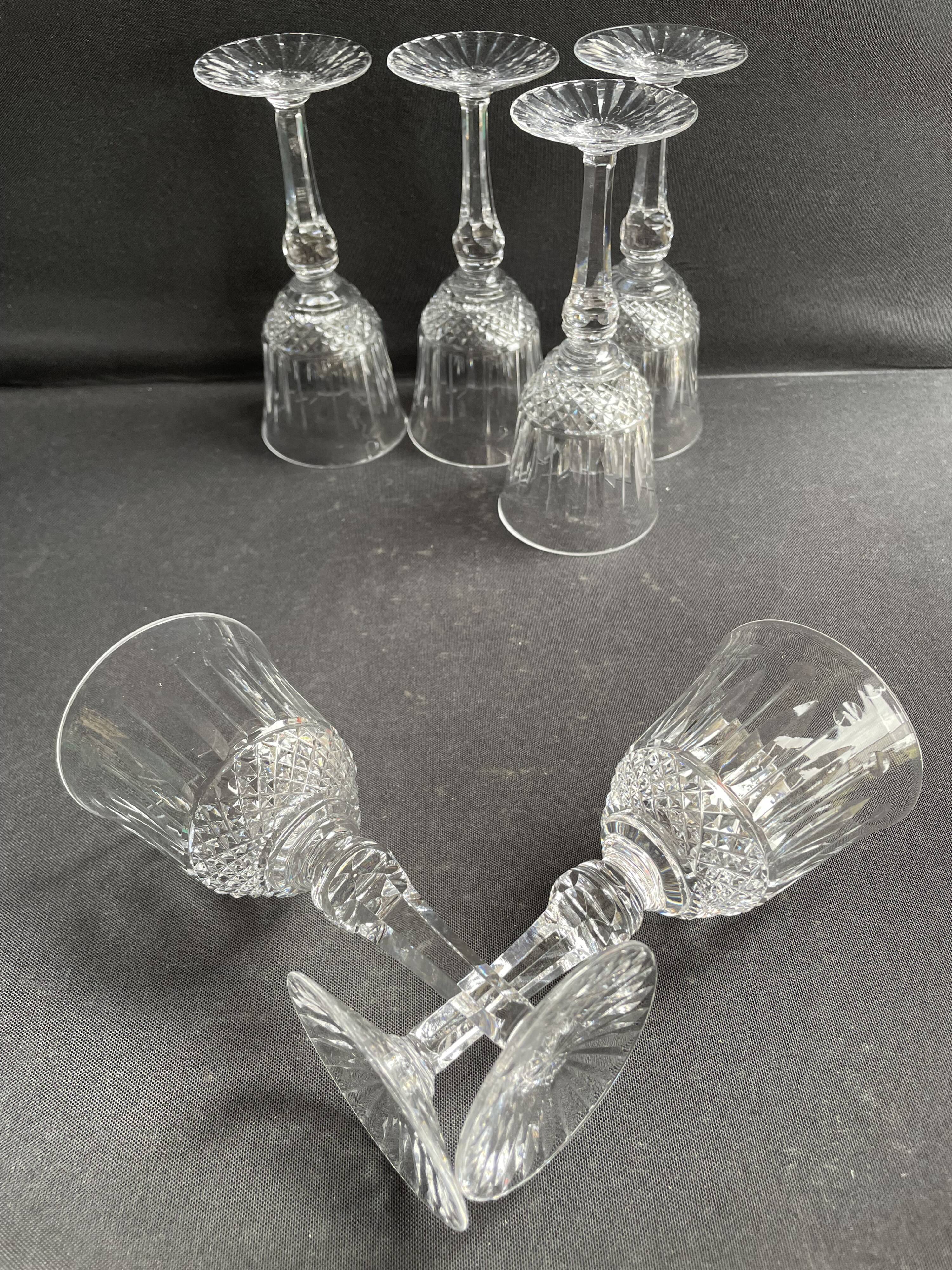6 Red Wine Glasses – Mouth Blown and Hand Cut Crystal