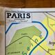 Ancienne carte de Paris et sa région années 50