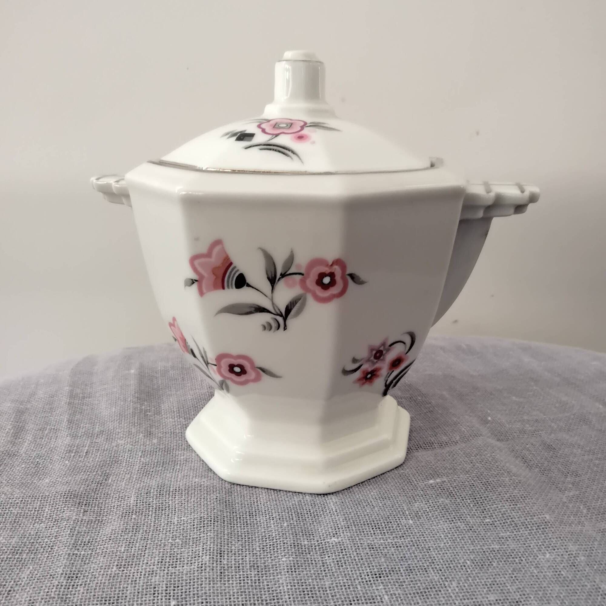 Porcelain sugar bowl