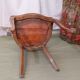 Caned chair in Louis XV style painted orange.