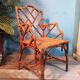 Bamboo armchair & canning 1900s
