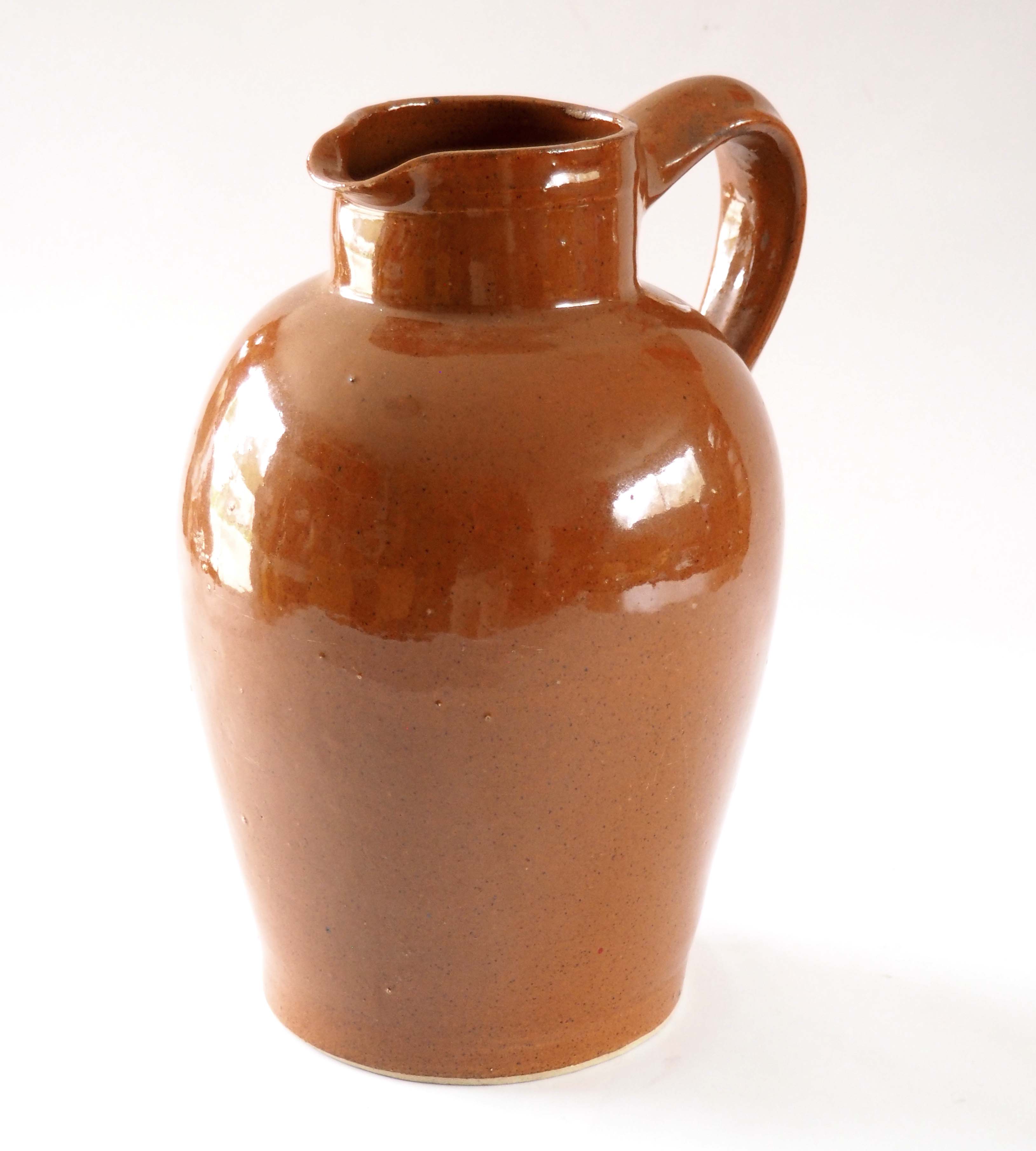 Pitcher in glazed stoneware