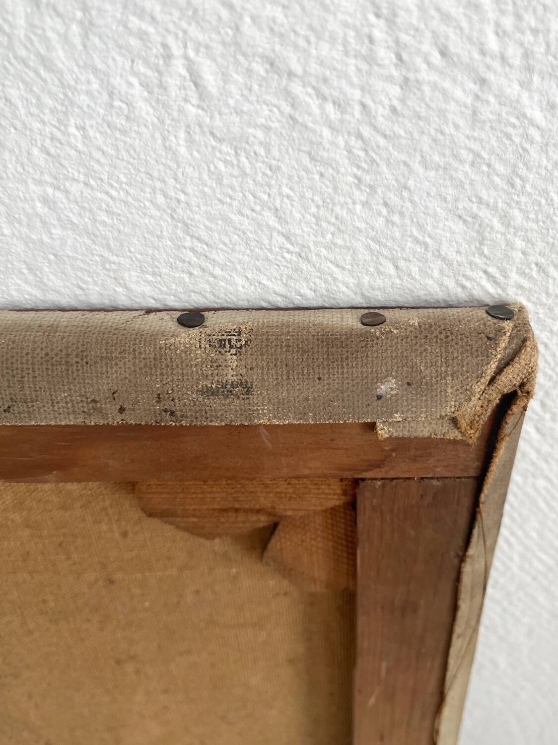 Old oil painting on canvas still life with exotic fruits