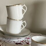 5 antique porcelain espresso coffee cups