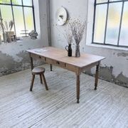 Bistro farmhouse table cherry wood turned legs 180cm