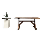 19th century brutalist oak table