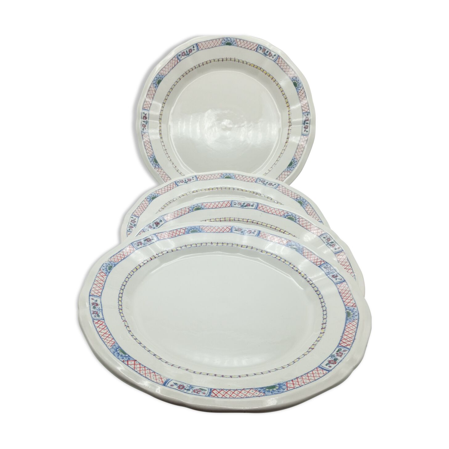 Plates in Gien earthenware