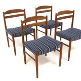 4 Scandinavian teak chairs, Sweden, 1960