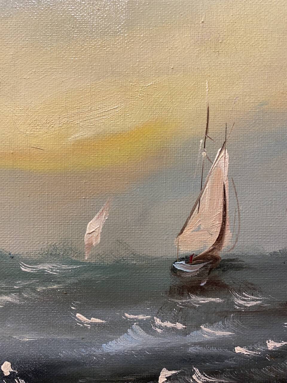 Old painting, Navy, signed, 60s/70s