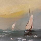 Old painting, Navy, signed, 60s/70s