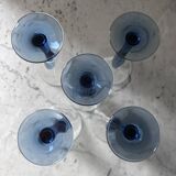 Service of 5 tulip cups