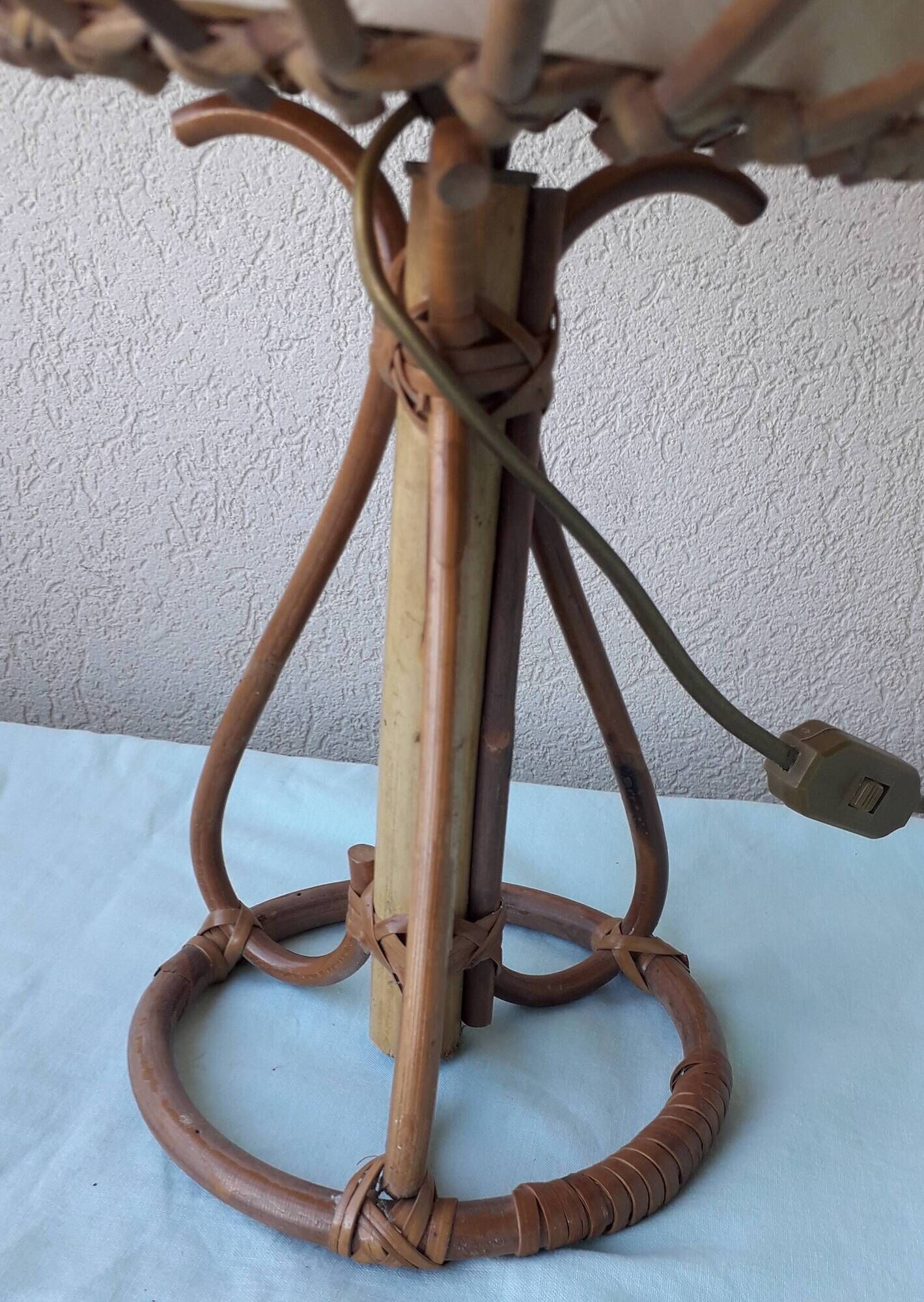 Lampe en rotin