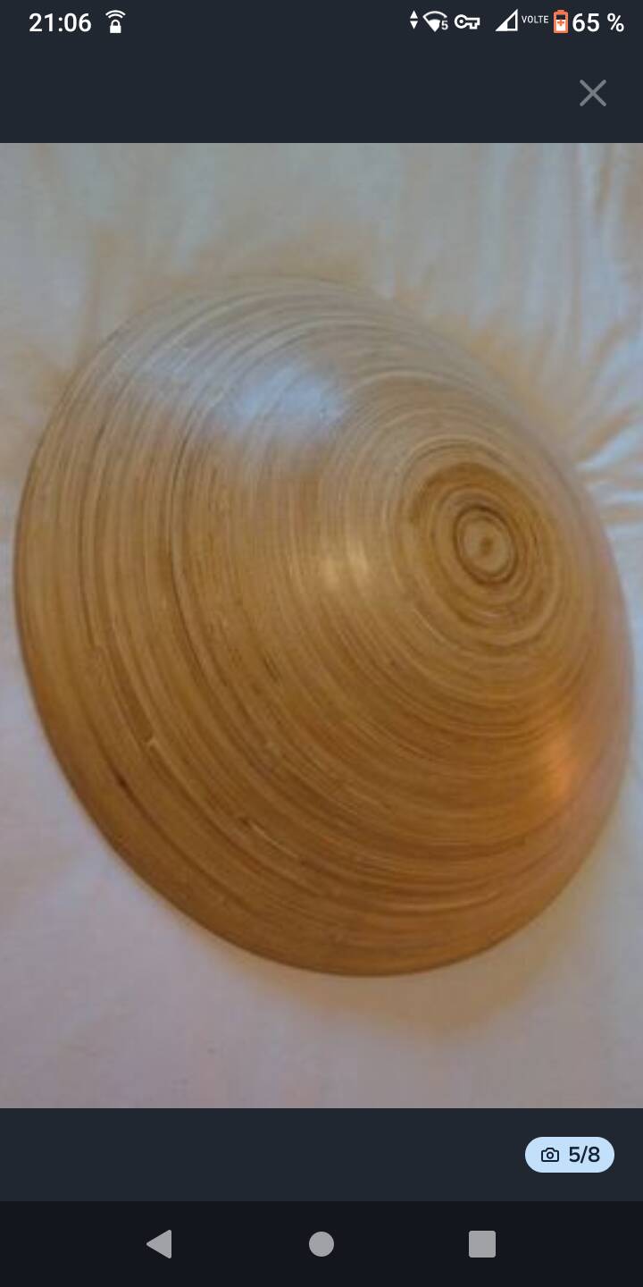 Large bamboo fruit bowl