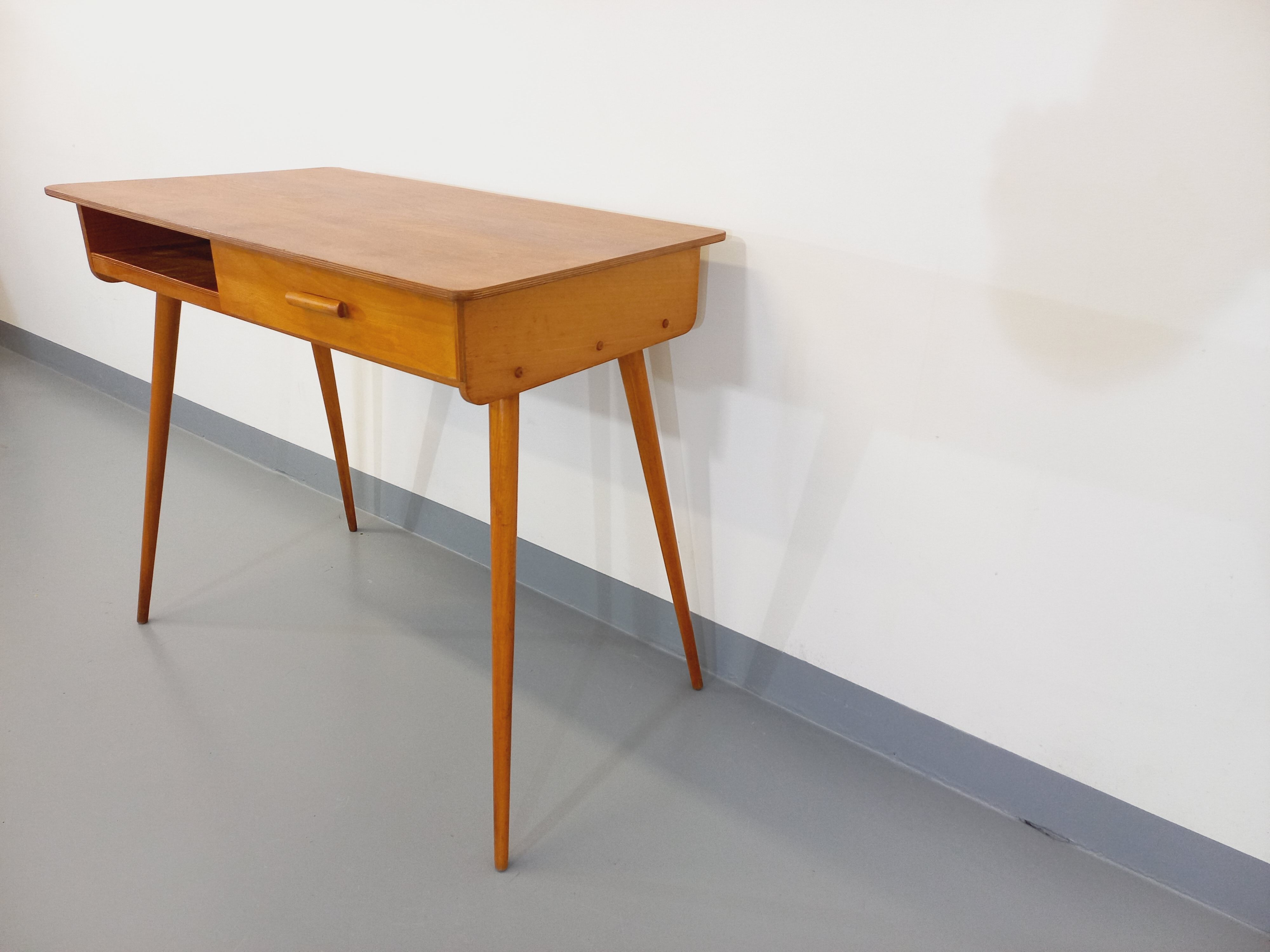 Vintage Baumann wooden desk from the 50s