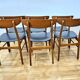 6 Danish teak chairs farstrup model monaco