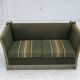 1970s, Danish 2-seater drop arm "Spanish" sofa, furniture wool.