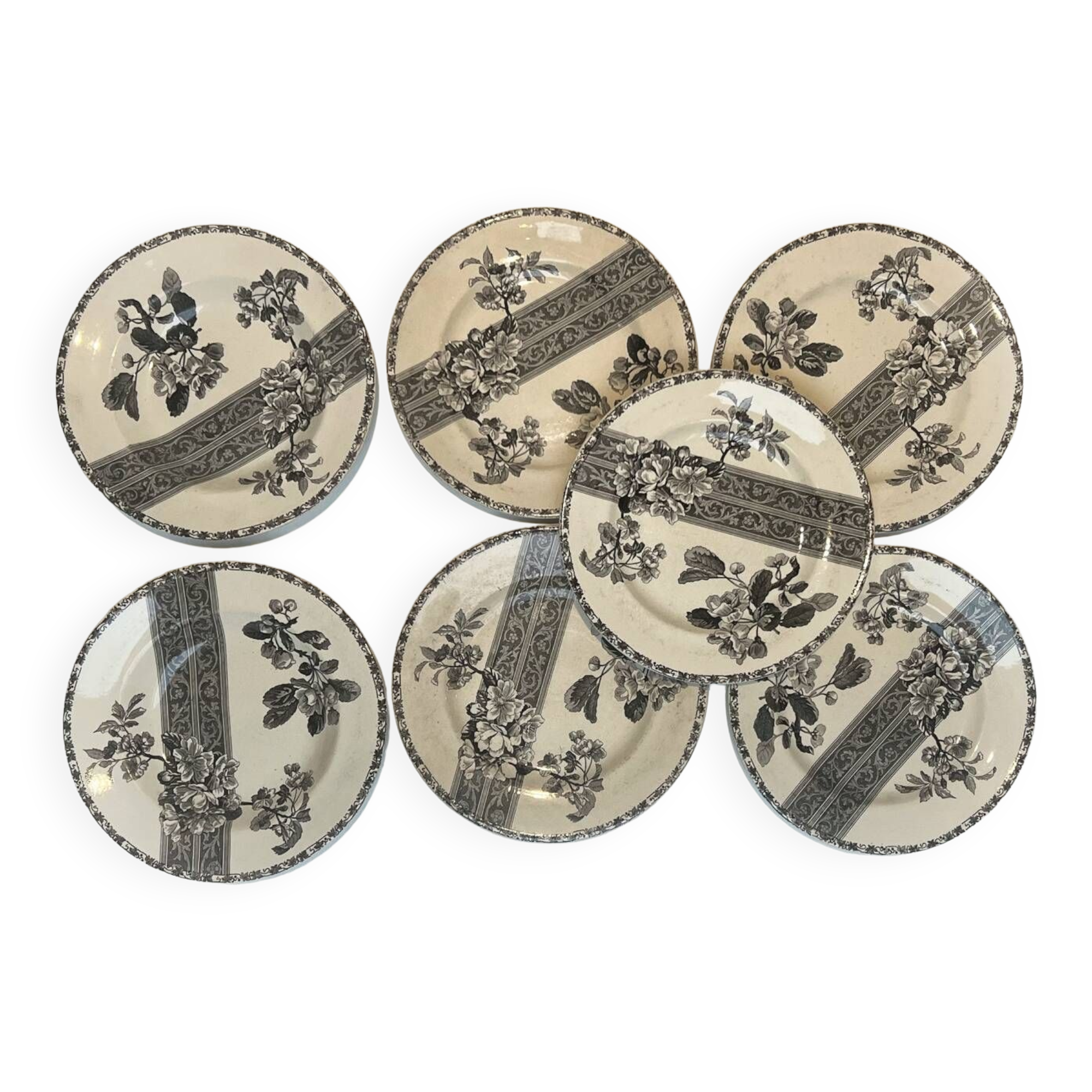 Floral iron earth plate