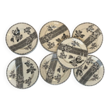 Floral iron earth plate