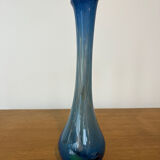 Speckled blue soliflore vase
