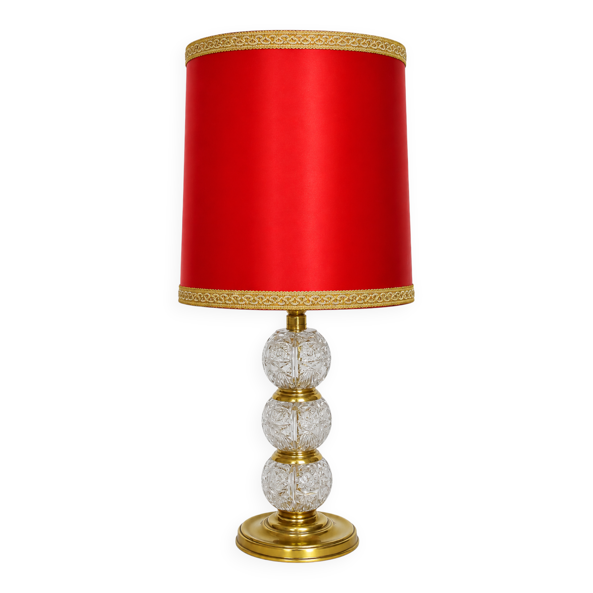 Vintage crystal lamp, 1970s