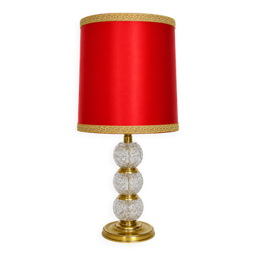 Vintage crystal lamp, 1970s