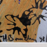 Hervé BOURDIN (1950). Boxed, 1999. Acrylic on paper.