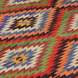 Anatolian handmade kilim rug 305 cm x 145 cm