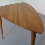 Mid-Century Triangular Teak Side Table, 1960s