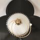 Old white opaline suspension and brass N°10