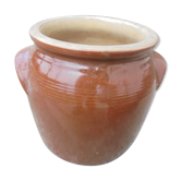 Terracotta pot with confit fat