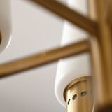 1950s brass and glass chandelier by Hans-Agne Jakobsson