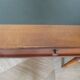 minister's desk - 2 drawers - solid wood - faux leather writing pad - Louis Philippe