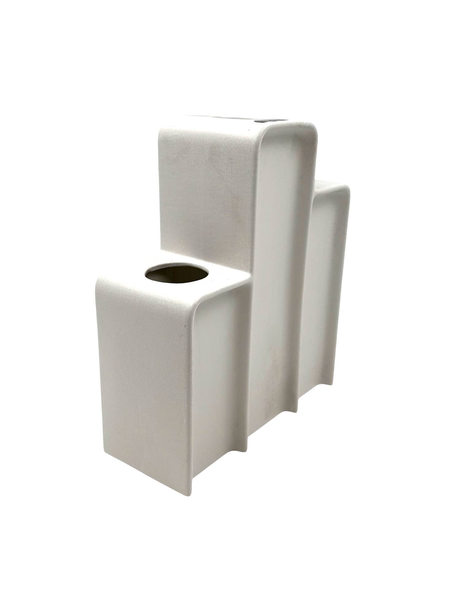 Makio Hasuike, space age ceramic vase, Arnolfo di Cambio, Italy 1975