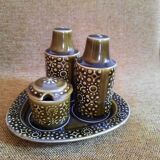 Vintage ceramic condiment set