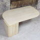 Table basse oeil en travertin 77X127 cm