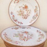 8 assiettes plates Sarreguemines décor Minton