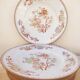 8 flat plates Sarreguemines décor Minton