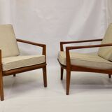 Pair of 60s Scandinavian style armchairs