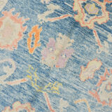 6x8 Light Blue Modern Oushak Rug, 179x246Cm