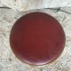 Vintage Red Leather Cushion Wooden Tripod Piano Stool