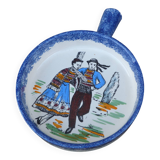 Small vintage Breton ceramic handmade dish