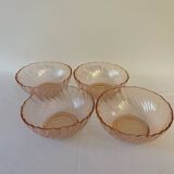 Set of 4 Rosaline Arcoroc bowls