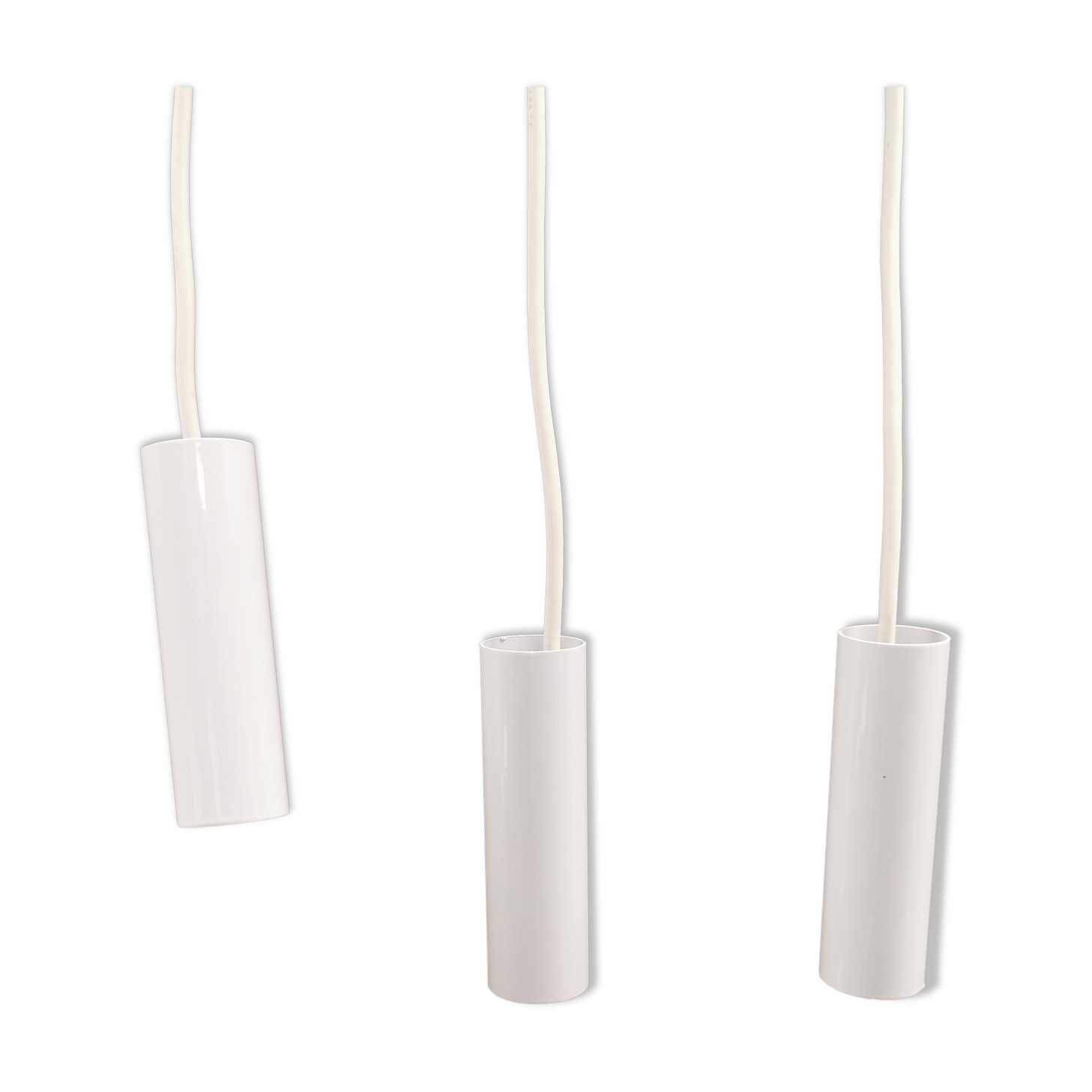 Trois petites lampes cylindriques de J. Rasmussen Lighting, années 1980, Danemark.