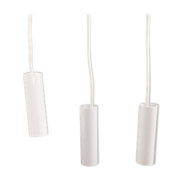 Three small cylinder lamps from J. Rasmussen Lighting, 1980s, Denmark.