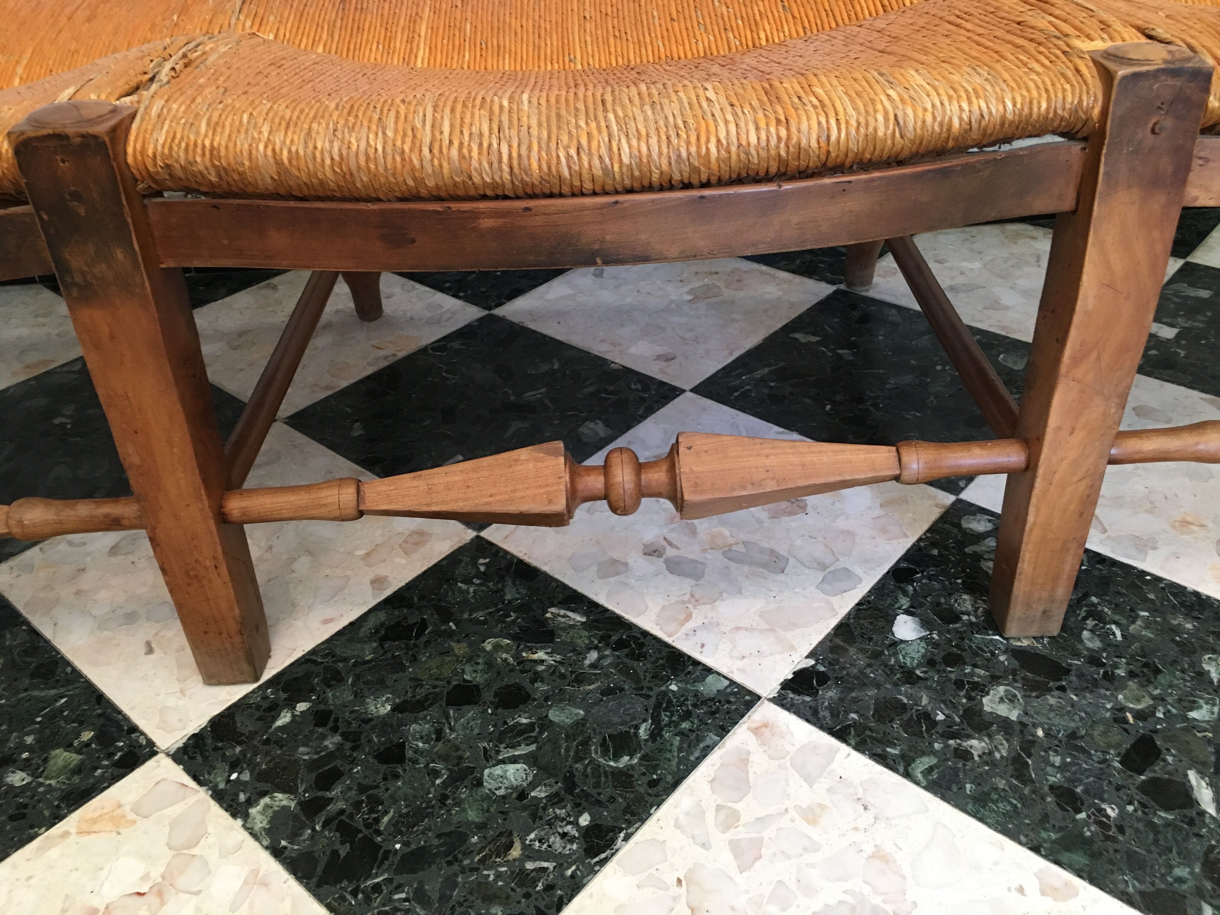 Provencal bench mulched 19th century