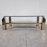 Vintage golden coffee table, 1970