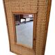 Vintage Rectangular Rattan Mirror, 1970s