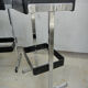 Lot de 4 tabourets de bar simili cuir noir vintage