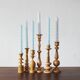 Scandinavian Wooden Candleholders, Set of 6